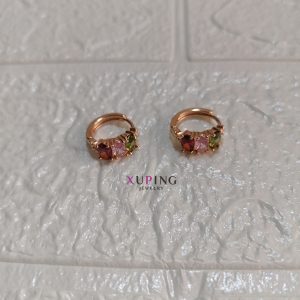 aretes 3 colores zircones