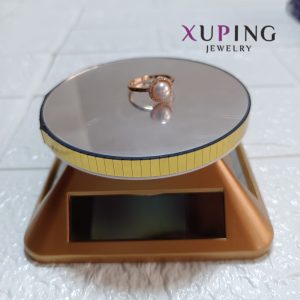 anillo perla base circular