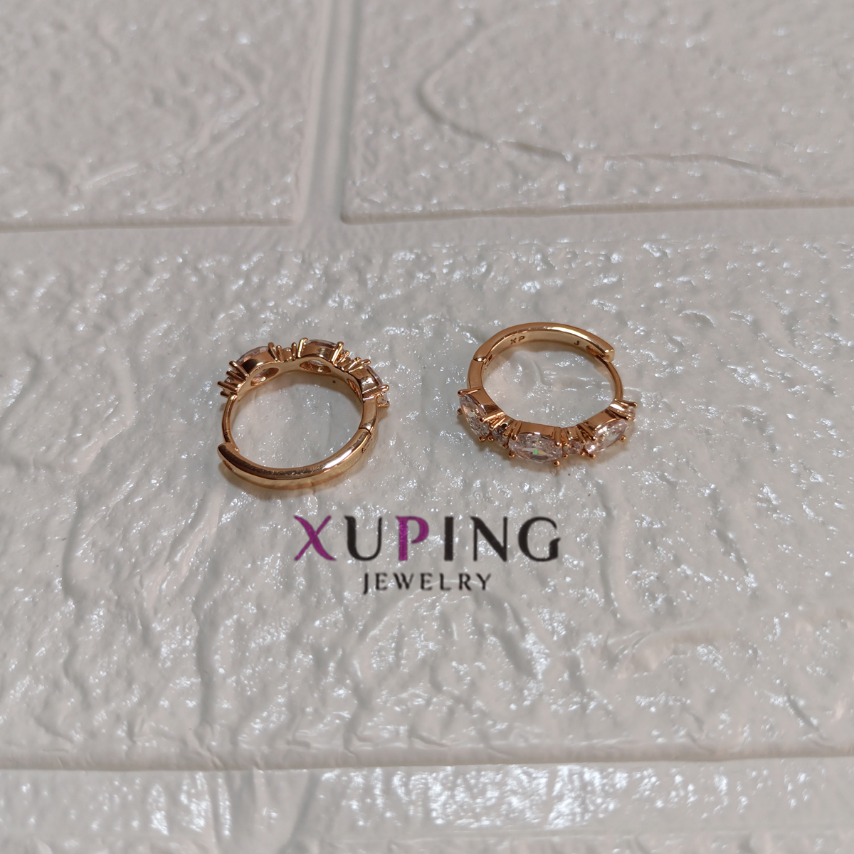 Arete 3 piedras zircones