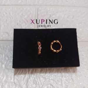 Aretes 6 colores zircones