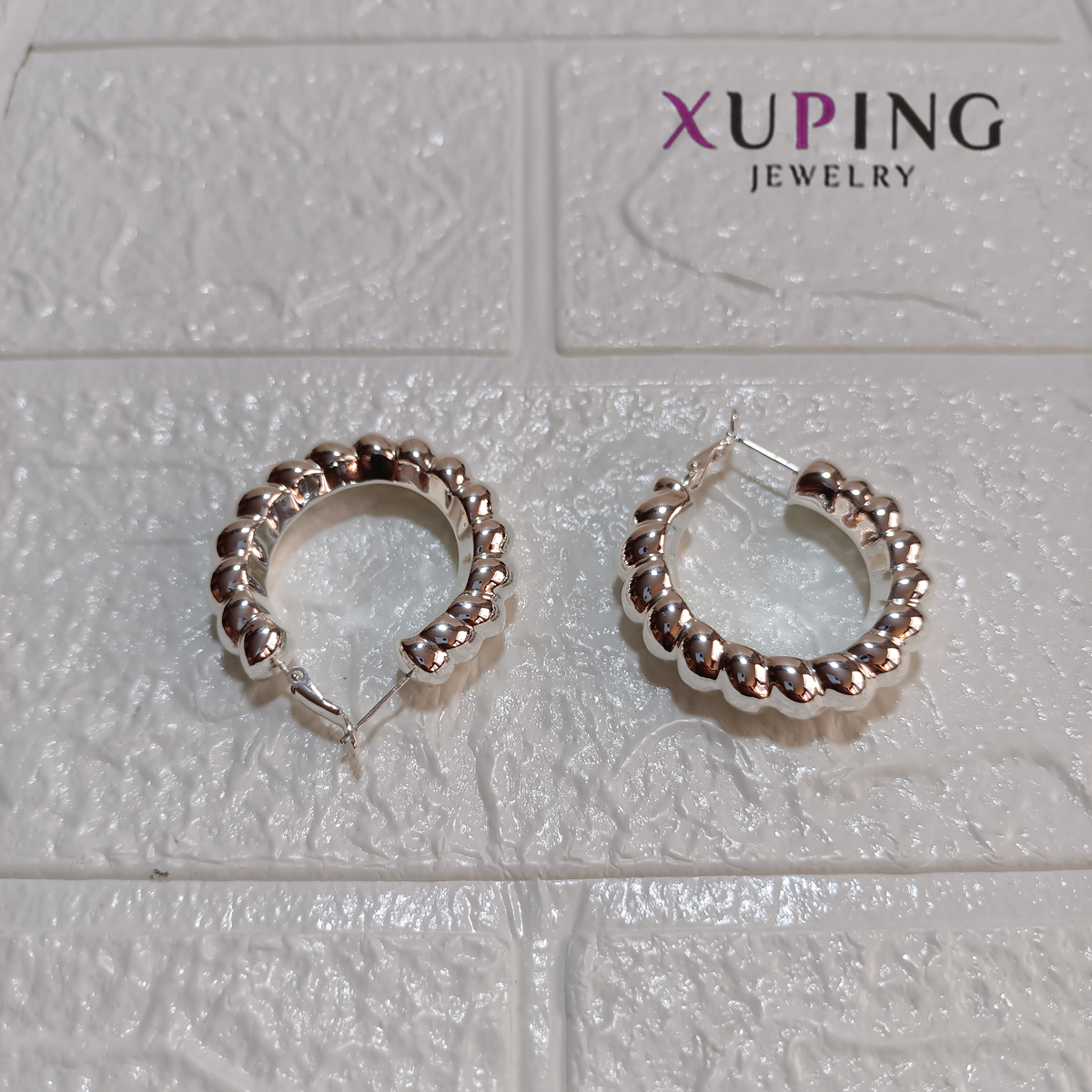 aretes picaron plateado