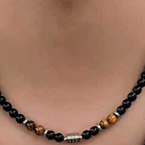 Collar turmalina y ojo de tigre